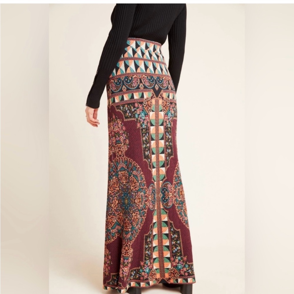 Farm Rio for Anthropologie Patterned Maxi Skirt